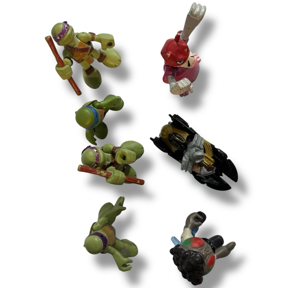 TMNT Teenage Mutant Ninja Turtles MINI Figures 2.5" Lot Of 7‎ - Picture 9 of 12